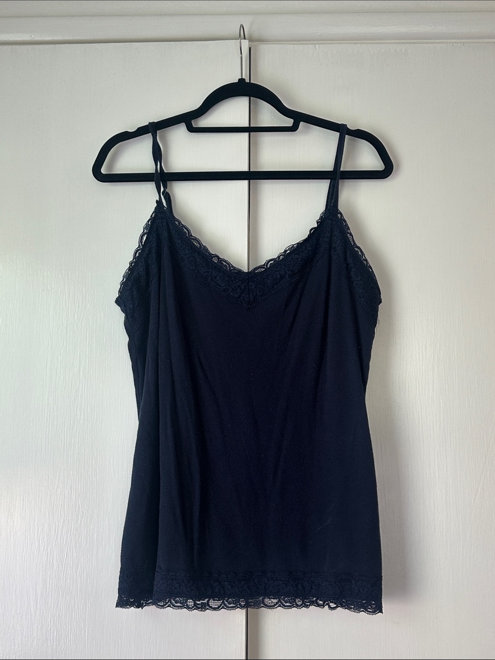 Hollister Navy Lace Trim Camisole Top - Women
